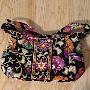 Vera Bradley Women's Floral Quilted Bag - Black and Multicolor